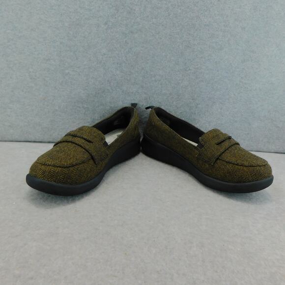 CLOUDSTEPPERS by Clarks Slip-On Loafers Brown Tweed - Size 6.5 Wide - Picture 5 of 9